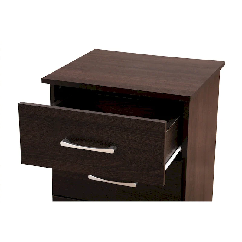 3-Drawer Wooden Nightstand