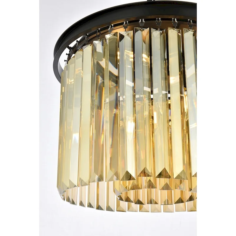 Royce Edge 6-Light Matte Black Pendant