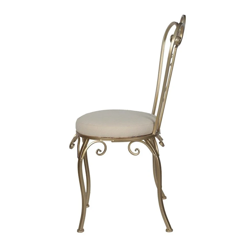 A&B Home Goldtone 22-inch Folding Accent Chair