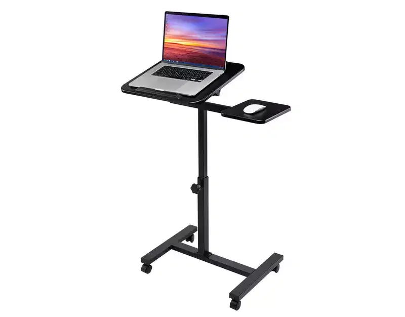 Seville Classics 26 Tilting Mobile Desk Cart with Mouse Pad
