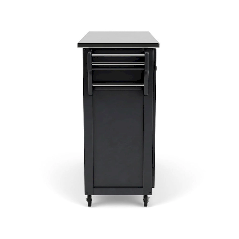 Create-a-Cart Black Kitchen Cart