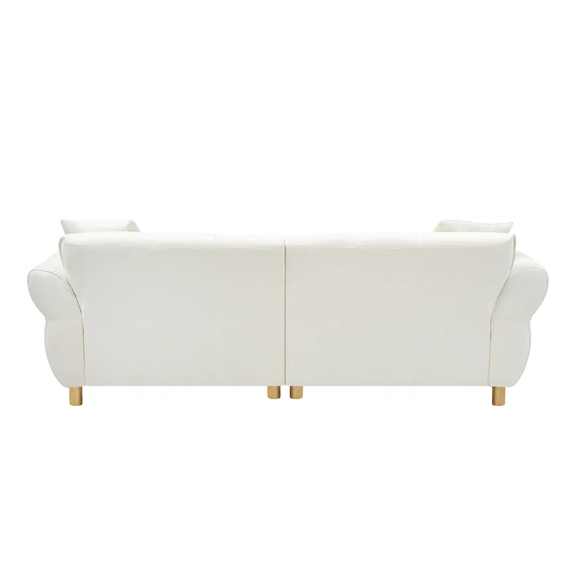 Teddy Upholstered 3-seater Sofa with Matching Pillows