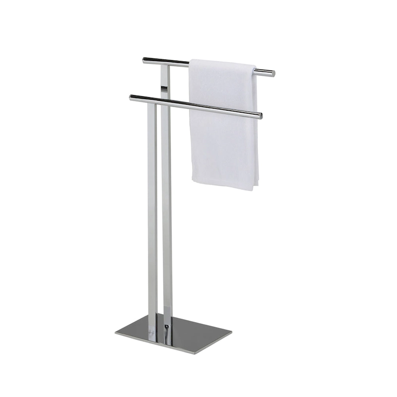 Freestanding Bathroom Towel Rack Stand, Chrome