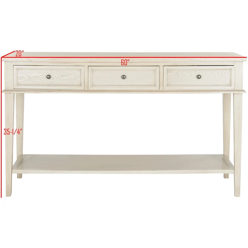 SAFAVIEH Thea Sepia Console - 60 x 20 x 35.4 - 60Wx20Dx35H