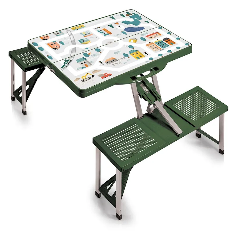 Oniva Outdoor Play Town Picnic Table, (Green)