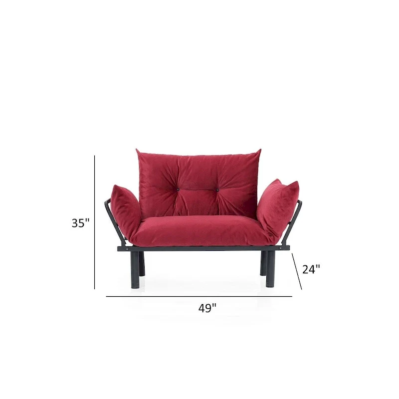 Sona Futon Love Seat ,Frame collapsible