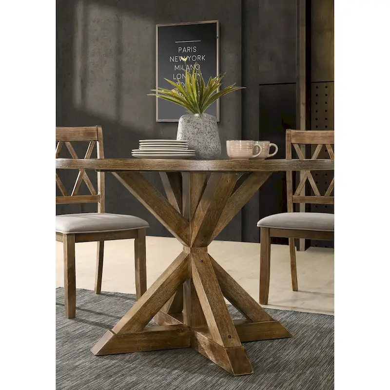 Windvale Cross-Buck Base Dining Table