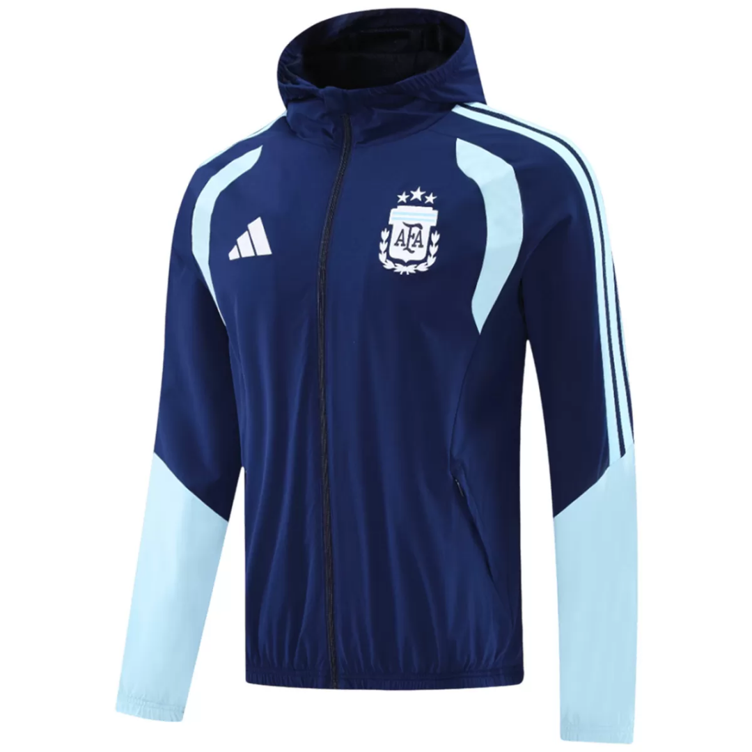 Argentina Windbreaker Hoodie Jacket Navy 2026