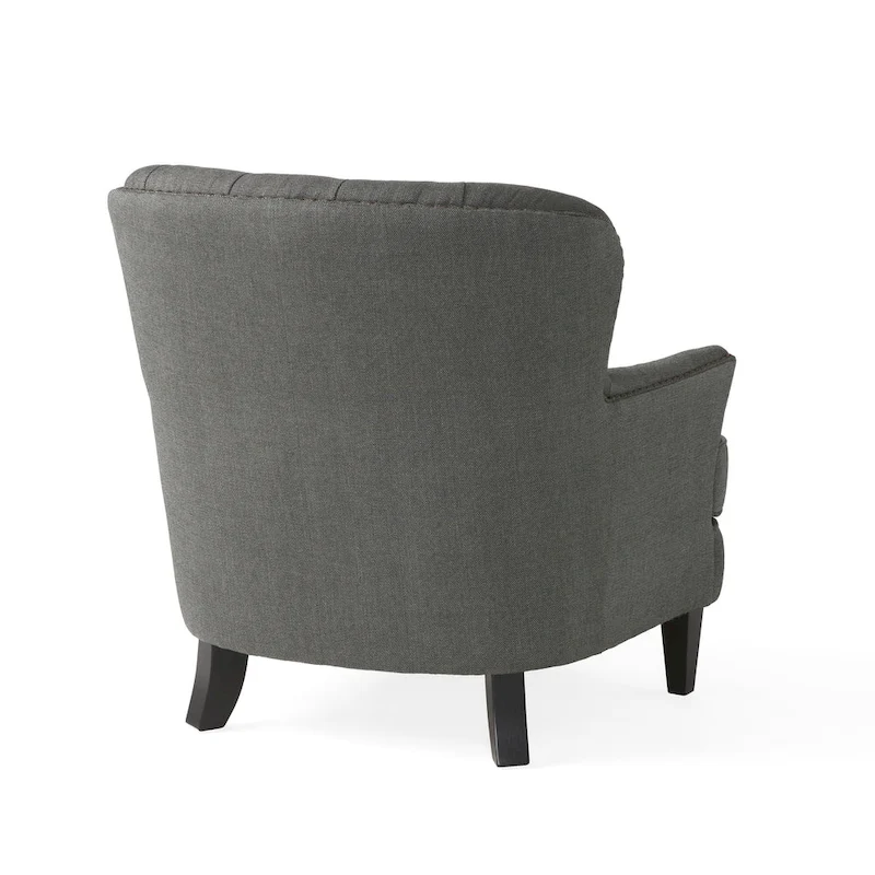 Tafton Tufted Club Chair with Ottoman by Christopher Knight Home