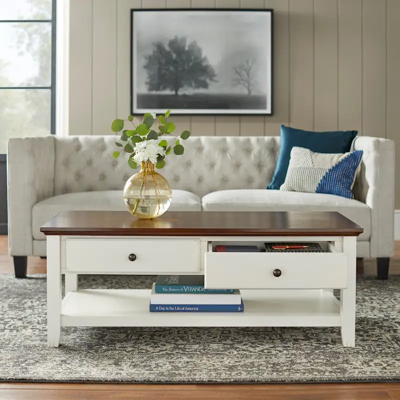 Simple Living Charleston Coffee Table - 18.1H x 47.6W x 23.6D