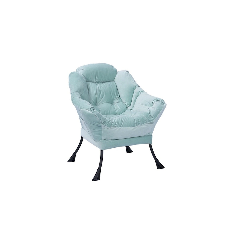 Green 22.35 Tufted Lounge Chair with Side Pocket