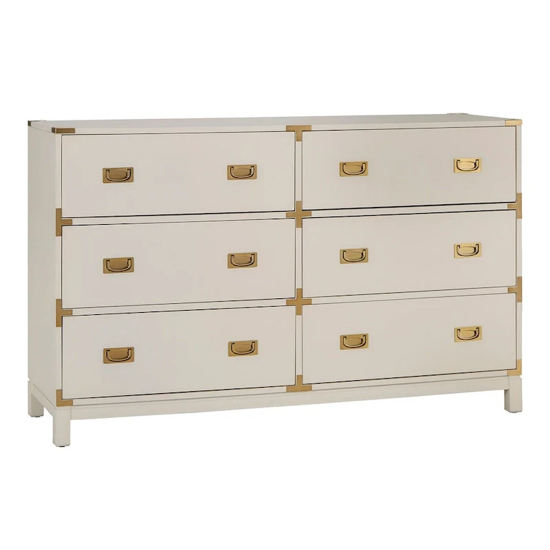Kedric 6-Drawer Gold Accent Dresser by iNSPIRE Q Bold