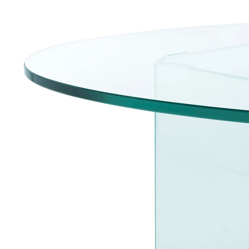 SAFAVIEH Beda Tempered Glass Coffee Table - 47 W x 28 D x 16 H - 47Wx28Dx16H