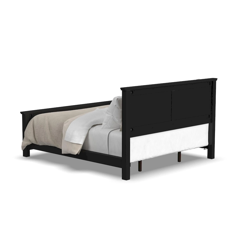 Oak Park Black Wood King Bed