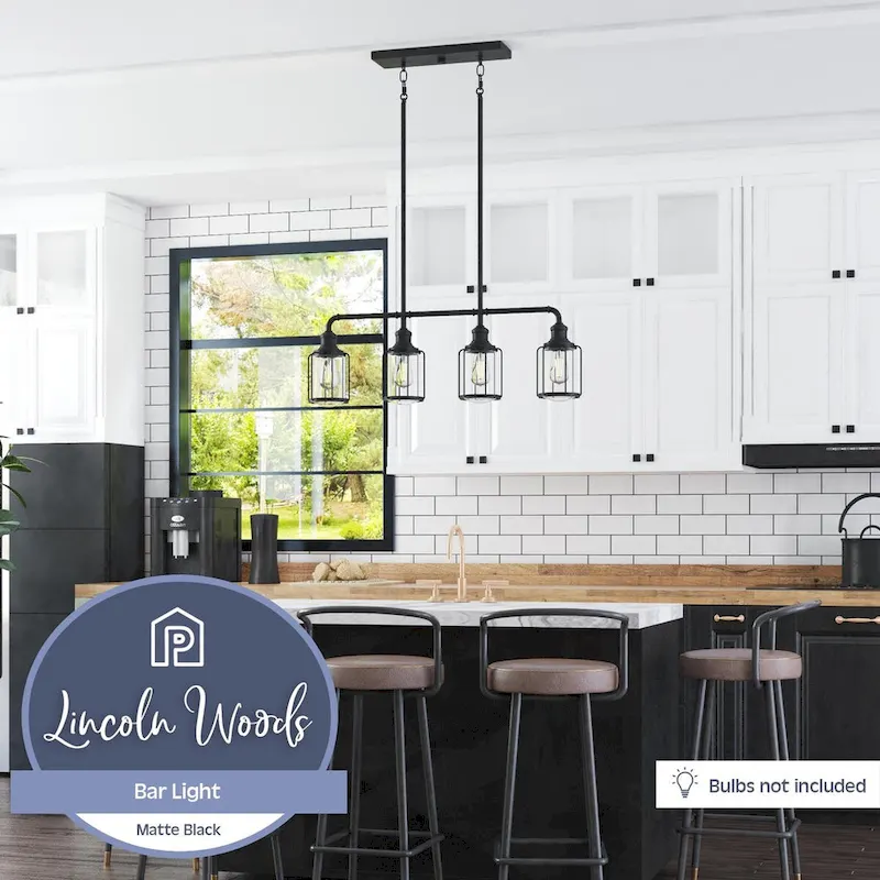 Prominence Home Lincoln Woods, Pendant Light, One Light, Pendant - Matte Black