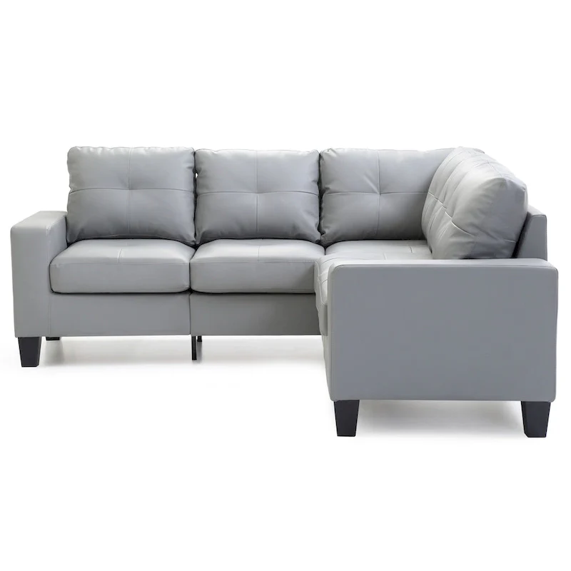 Newbury Faux Leather Sectional Sofa