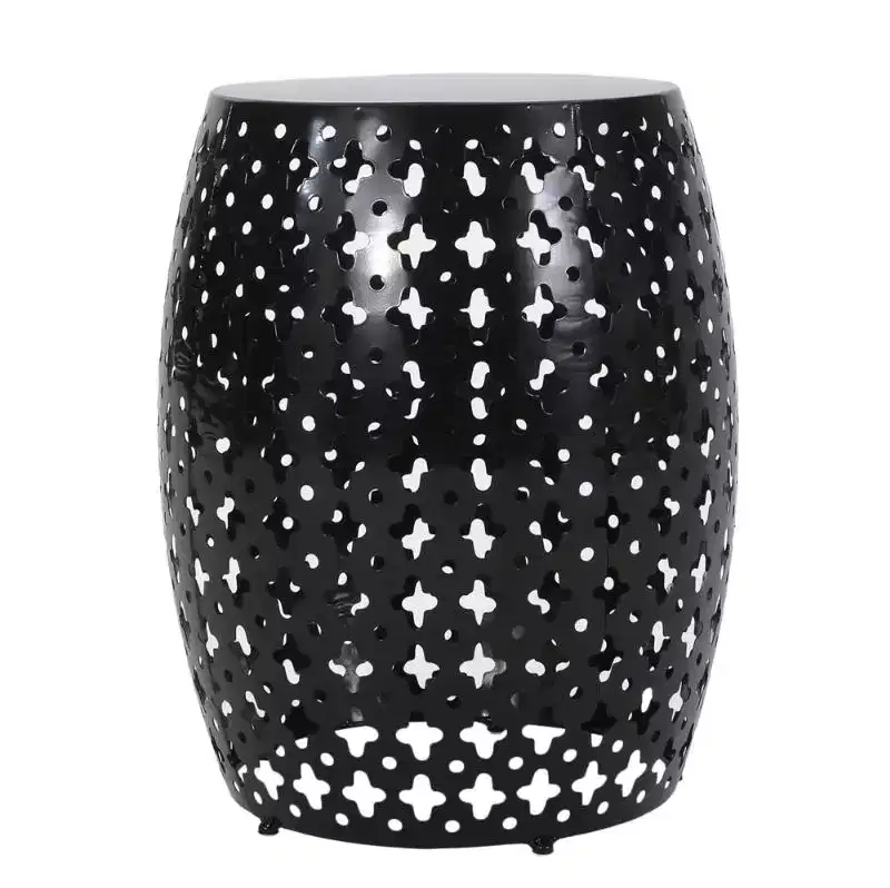 Large Iron Side Table - Black As Shown