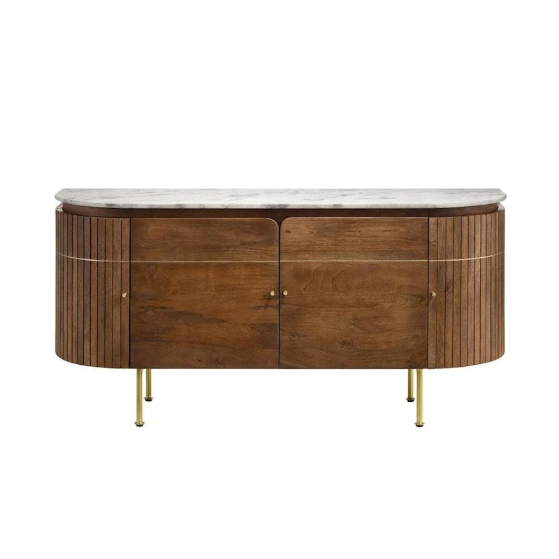 4-Door Marble Top Dining Server