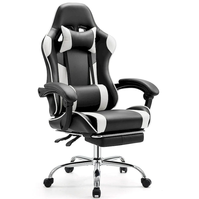 PU Leather Swivel Game Desk Chair
