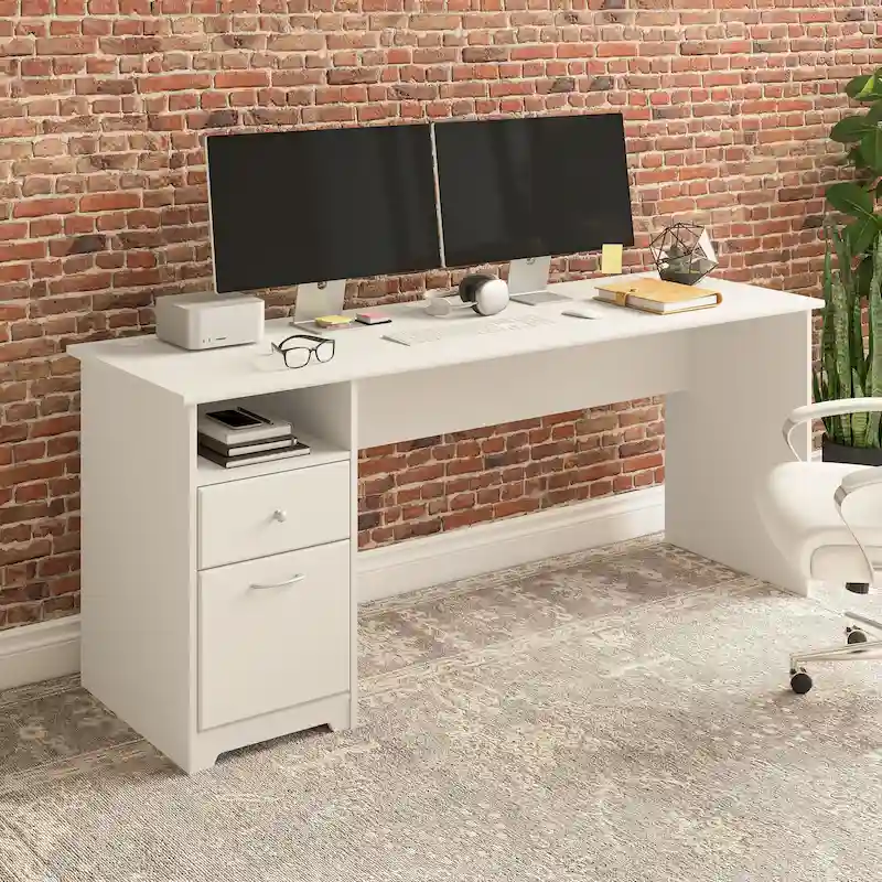 Cabot 72W Home Office Computer Desk with Drawers by Bush Furniture