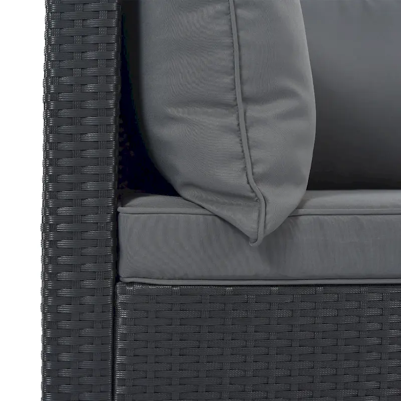 8-Piece Wicker Modular Sectional Sofa Set with Coffee Table