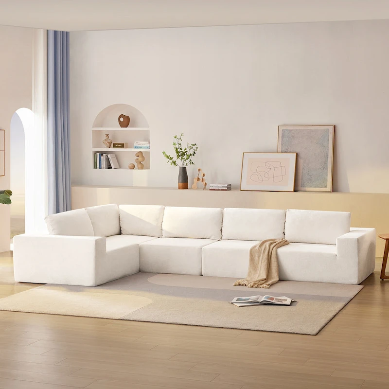 Modular Sectional Sofa, L Shaped Sectional Couch, Cloud Couch Set