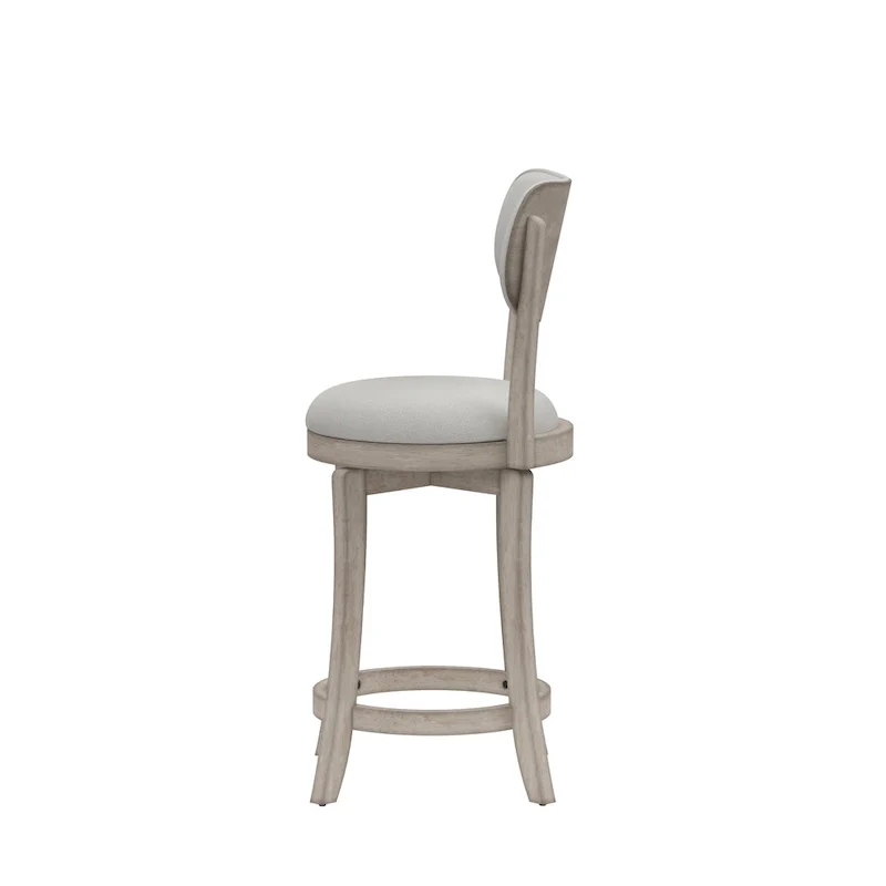 Black & Slate Gray Swivel Counter Stool - Single