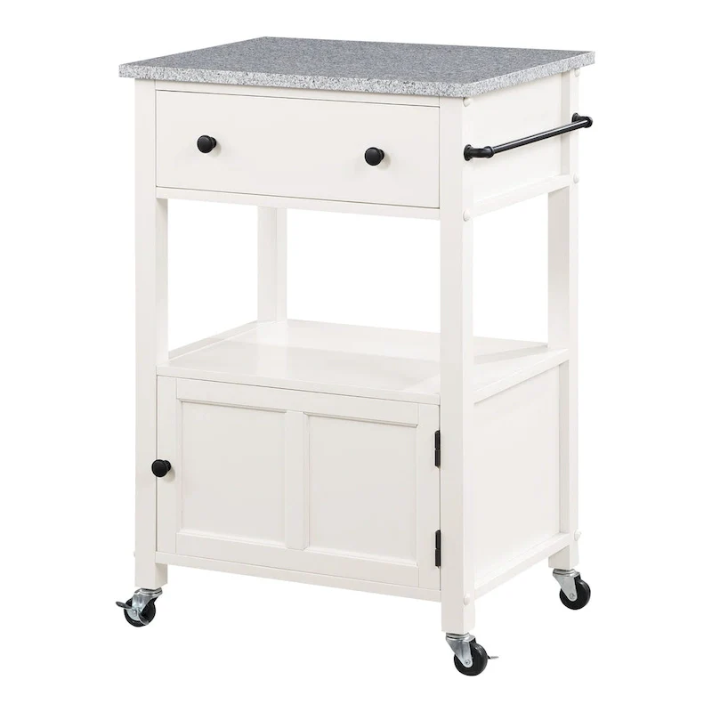 Fairfax Kitchen Cart with Granite Top