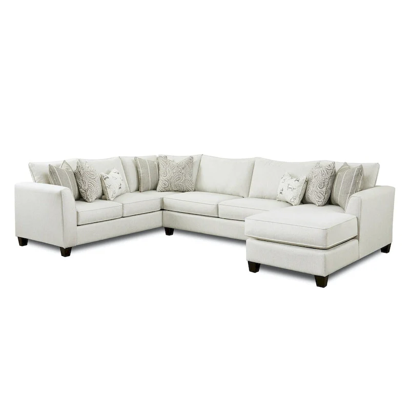 Stone Right-Facing Stationary Sectional, Seats 4–5