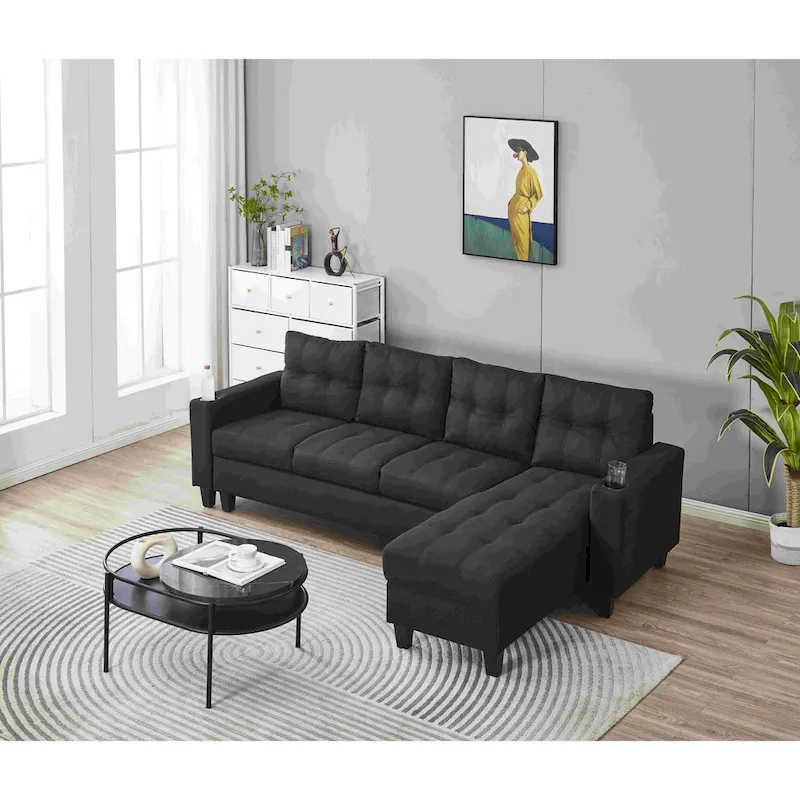 Reversible Chaise Sectional Sofa