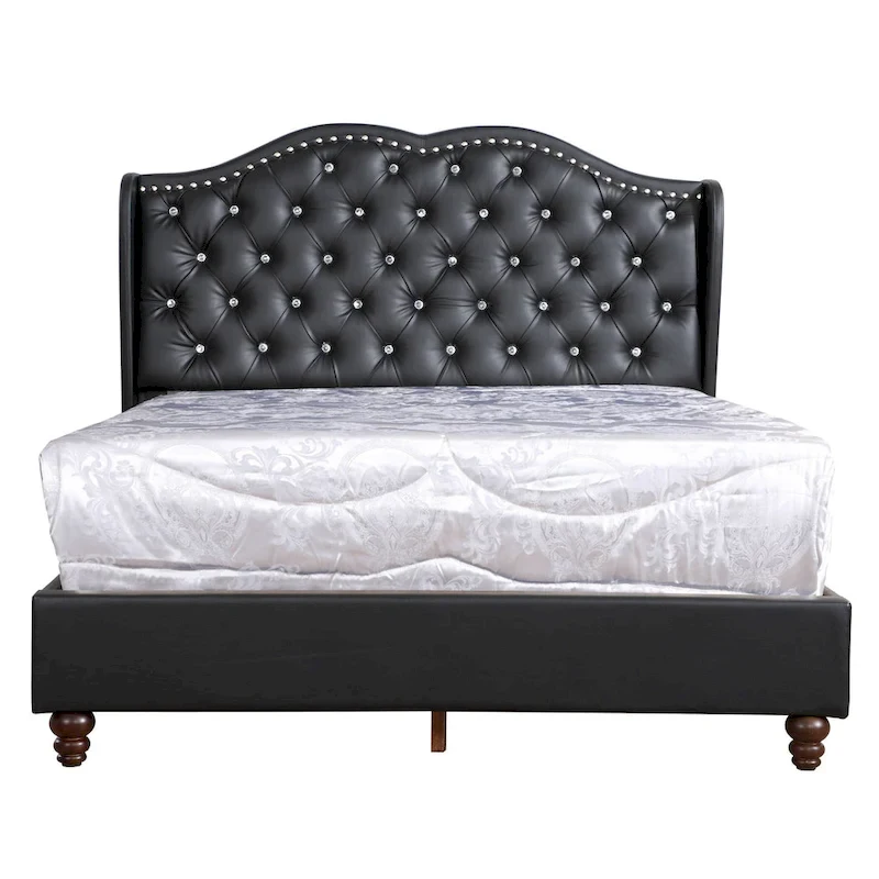 Joy Jewel Tufted Upholstered Bed
