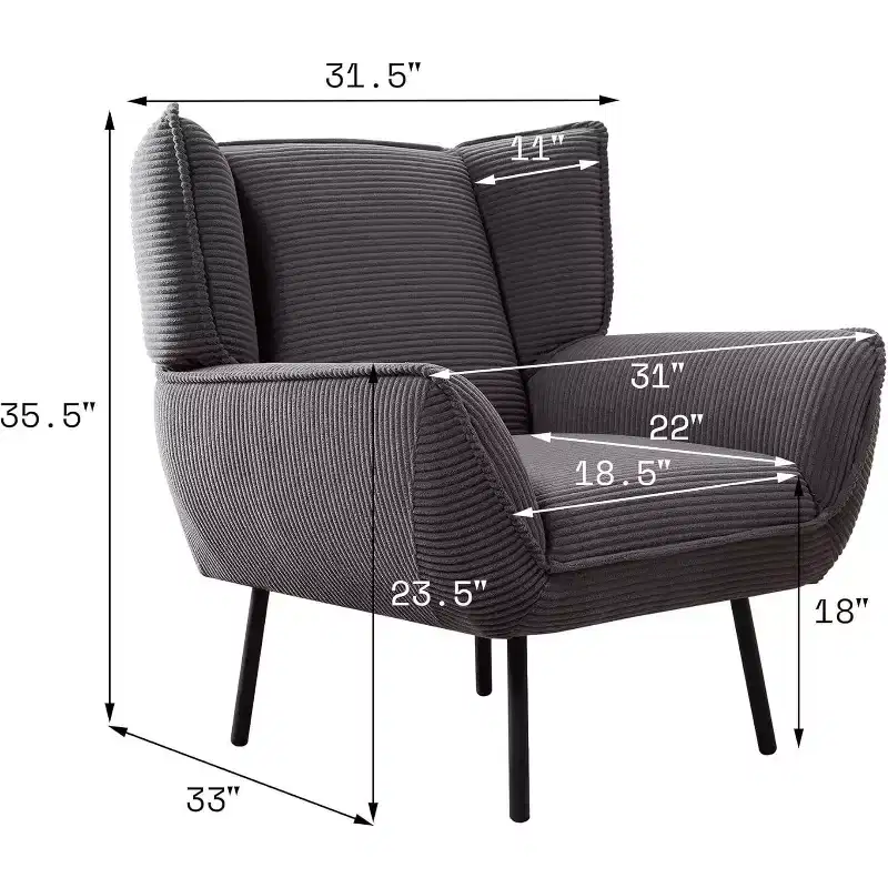 AMERLIFE Accent Chair with High Wingback