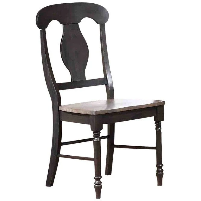 Double Transitional Pedestal Antiqued Grey Napoleon Back 7-Piece Set