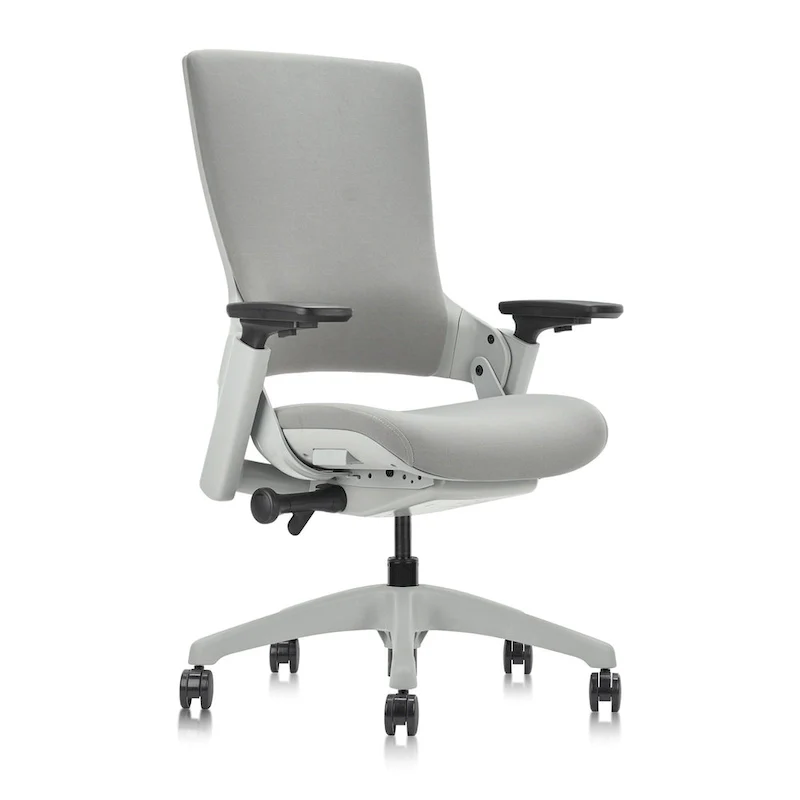 Hudson Modern Grey ANSI-BIFMA Certified Fabric Height Adjustable Office Desk Chair