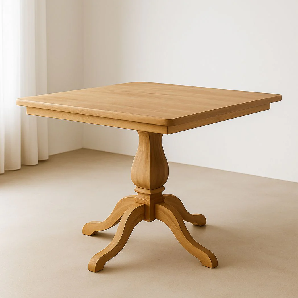 Table Carrée en Bois Massif 80x80 cm