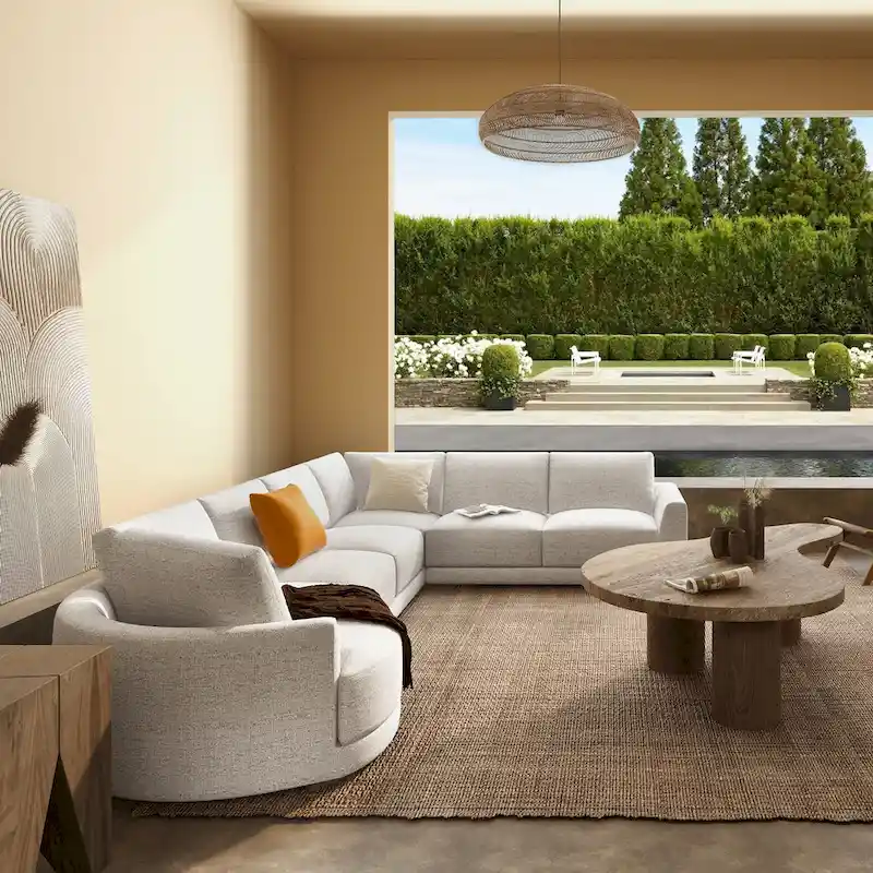 Laguna 165.5 L-Shape Modular Sectional Sofa with Chaise Lounge