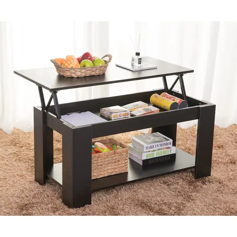 Modern Wood Coffee Table with Lift Tabletop