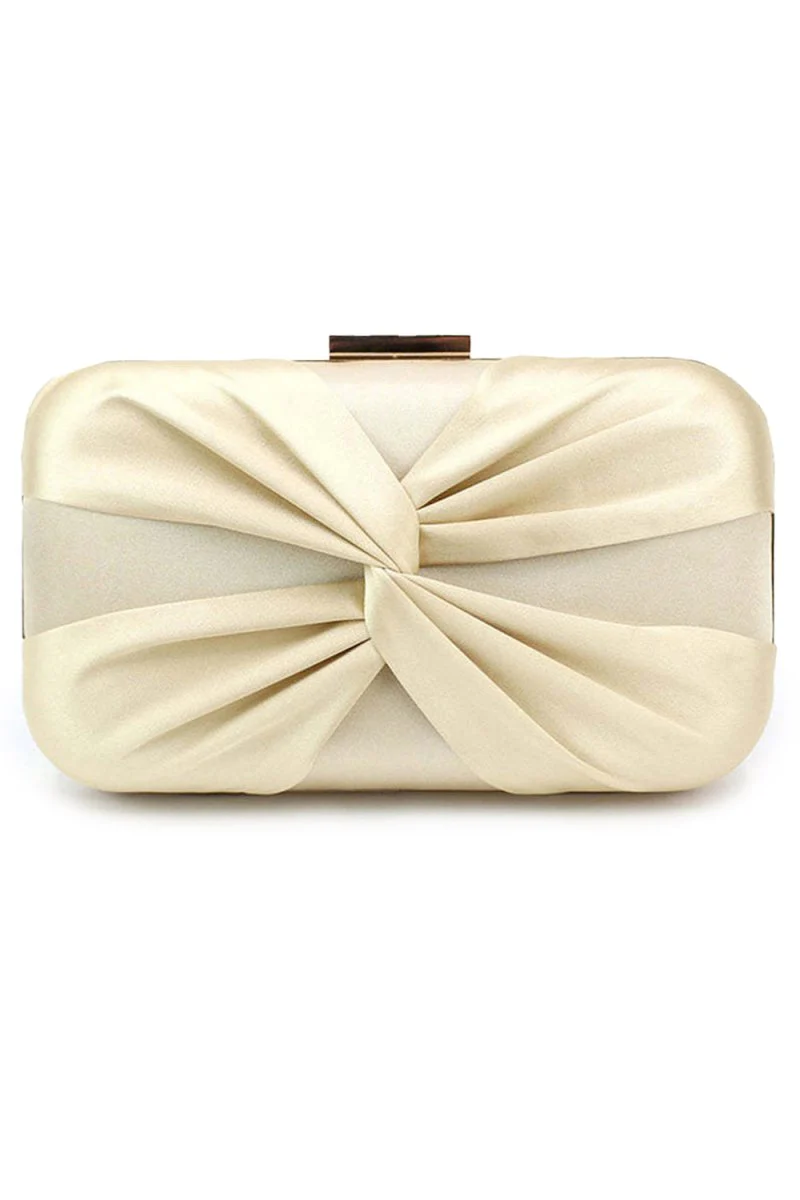 Classic Silk-Like Closure Clutch Purse