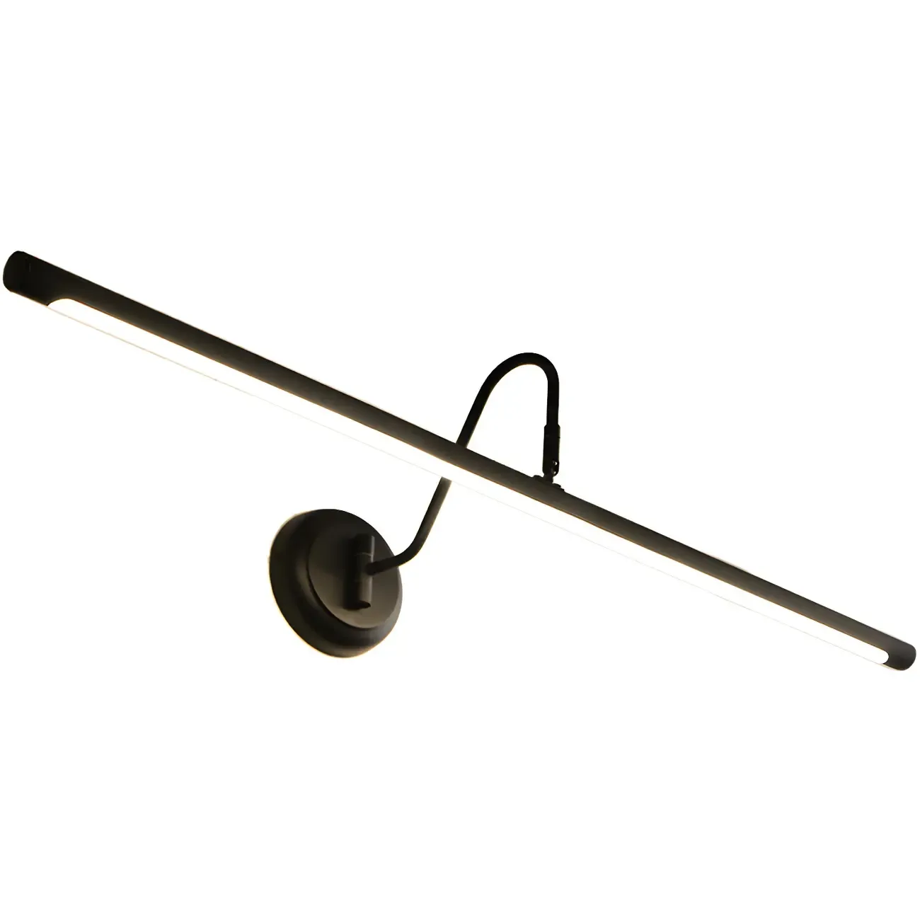 Wall-Mounted Linear Black Bathroom LED Vanity Light