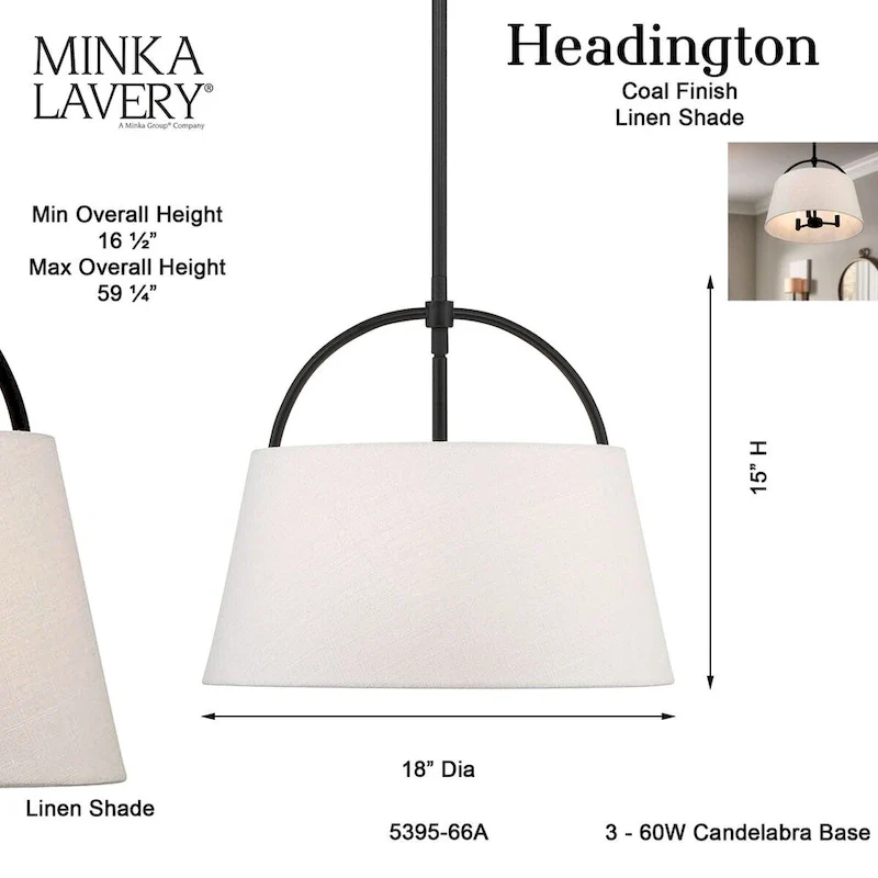 Minka Lavery Headington 18  Island Light