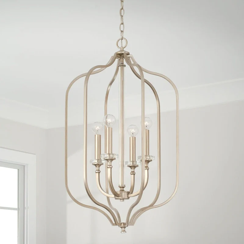 Breigh 4-light Brushed Champagne Foyer Pendant