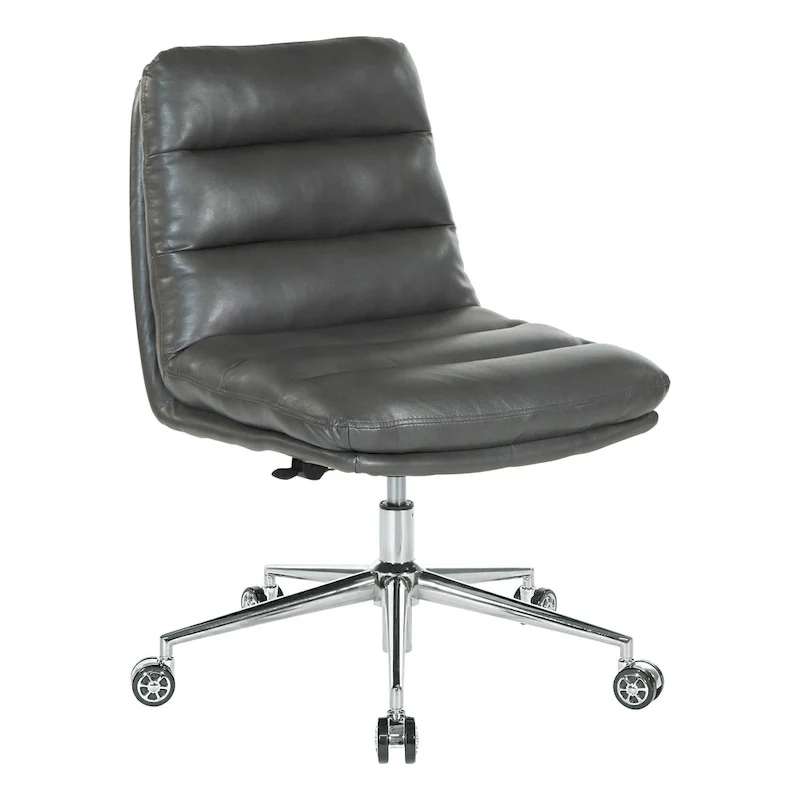 Legacy Swivel Office Chair in Faux Leather