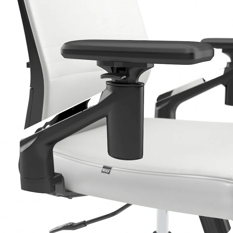 Cabot Mid Back Leather Office Chair by Bush Furniture