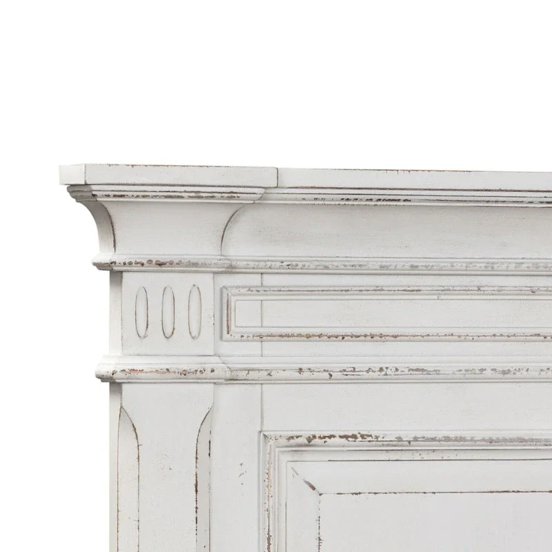 The Gray Barn Abbey Park Weathered Brown & Antique White King Panel Headboard