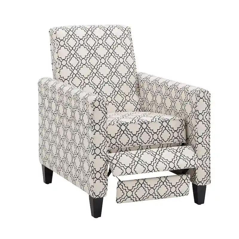 Tabitha Fabric Push Back Recliner by