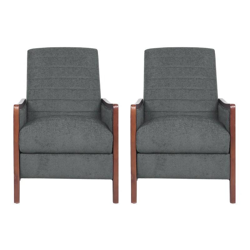 Anaura Channel Stitch Pushback Recliners by Christopher Knight Home