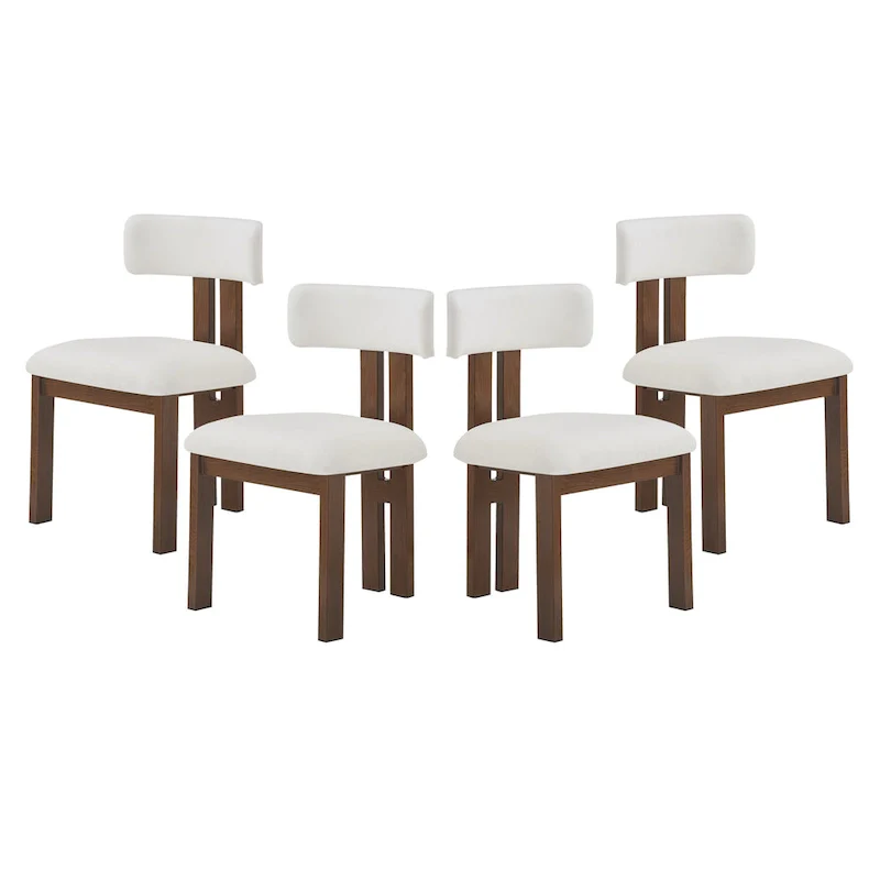 Astura Upholstered Dining Chairs, Iron Frame, Set of 4 by Christopher Knight Home