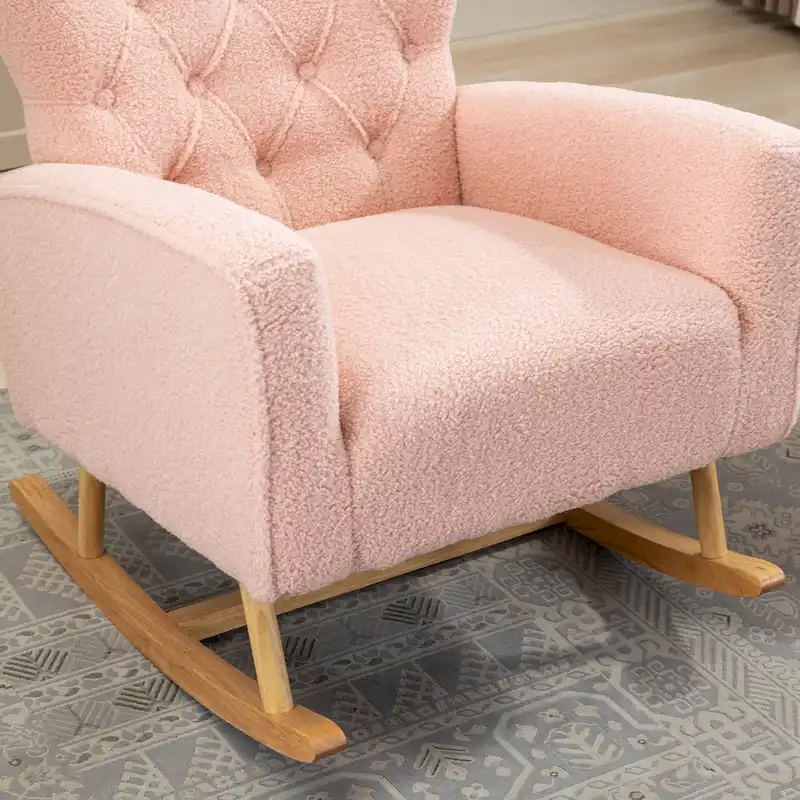 Tufted Rocking Chair Single Sofa Accent Rocker