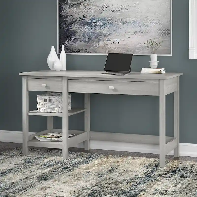 Computer Desk with Shelves - 54 Wide - Contemporary Style