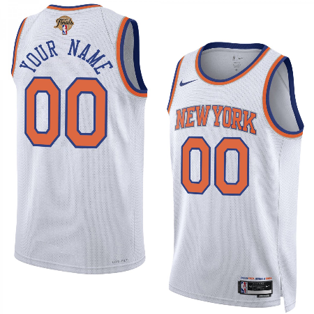 New York Knicks Unisex 2026 Finals Custom Jersey - White - Association Edition